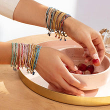 Load image into Gallery viewer, Chromacolor Miyuki Bracelet Trio - Turquoise Multi/Silver
