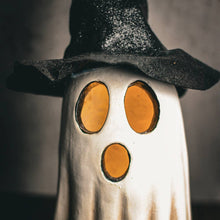 Load image into Gallery viewer, A Cheerful Giver - Witch Hat Ghost with LED Lights
