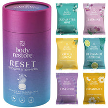 Load image into Gallery viewer, Body Restore Shower Steamer Aromatherapy Tube Pack of 6 : Reset | Best Beauty Group
