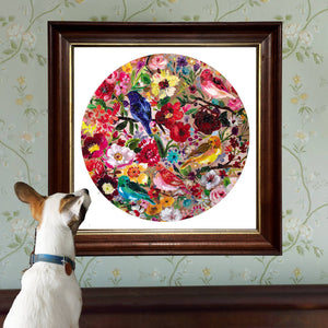 Puzzle | Birds and Blossoms 500 Piece Round Puzzle| eeBoo