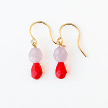 Load image into Gallery viewer, Lime |Tiny Earrings Small bead earrings Little color drop earrings
