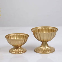 Load image into Gallery viewer, Metal Gold Floral Holders, Centerpiece Vases, Brass Pin Frog: Small | Sweet Home Deco
