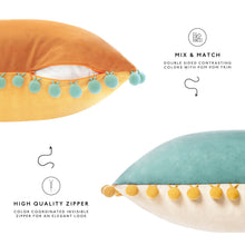Load image into Gallery viewer, Colibri Pillow Covers (4-Pack) - Orange/Teal: 16x16 inch | Monday Moose

