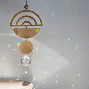 Moon Phase Moonstone Suncatcher