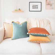 Load image into Gallery viewer, Colibri Pillow Covers (4-Pack) - Orange/Teal: 16x16 inch | Monday Moose
