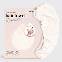 Load image into Gallery viewer, Ivory Quick Dry Hair Towel | KITSCH
