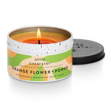 Load image into Gallery viewer, Orange Flower + Power Recyclable Tin Candle |Good Chemistry
