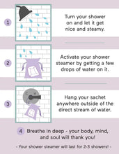 Load image into Gallery viewer, Luxe Lavender + Oat Shower Steamer Fizzy Bomb | Cait + Co

