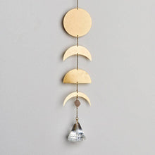 Load image into Gallery viewer, Moon Phase Moonstone Suncatcher

