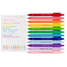 Load image into Gallery viewer, Happy Colors Crayon-Inspired Affirmations Pen Set of 12 | Callie Danielle
