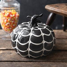 Load image into Gallery viewer, Porcelain Spiderweb Pumpkin
