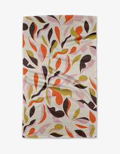 Playful Leaves Tea Towel | Geometry