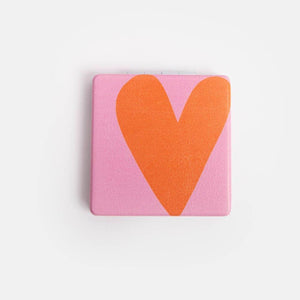 Heart Square Pocket Mirror | Caroline Gardner
