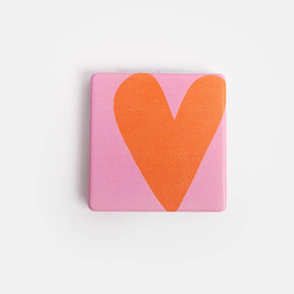 Heart Square Pocket Mirror | Caroline Gardner