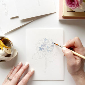 Garden flowers paintable notecards  | emily lex studio