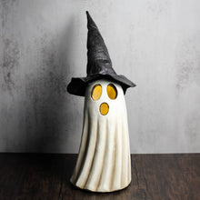 Load image into Gallery viewer, A Cheerful Giver - Witch Hat Ghost with LED Lights
