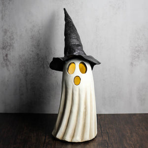 A Cheerful Giver - Witch Hat Ghost with LED Lights