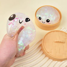 Load image into Gallery viewer, Dumplings Sparkle White Stress Relief Toy  | Sparkling Extras
