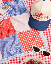 Load image into Gallery viewer, Patriotic Banner | America 250 Patchwork Headscarf | xo, Fetti
