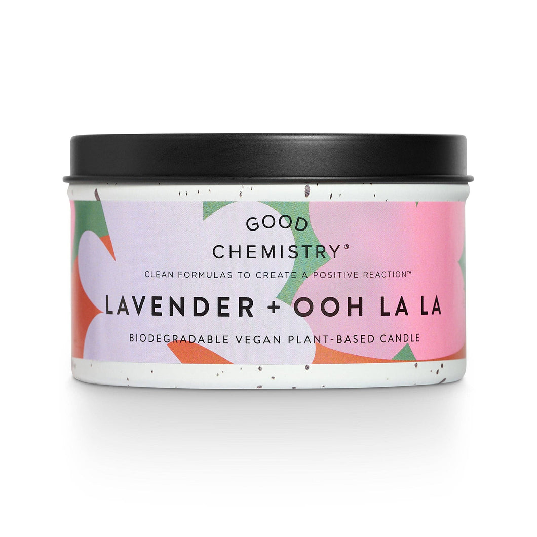 Lavender + Ooh La La Recyclable Tin Candle |Good Chemistry