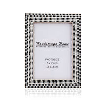 Load image into Gallery viewer, 5x7 Picture Frame Rhythm Particles Collection Black &amp; White | Handicrafts Home
