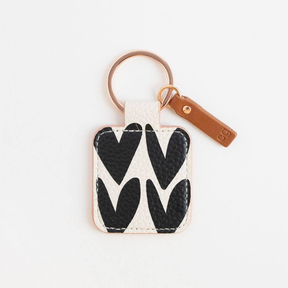 Charcoal Heart Keyring | Caroline Gardner