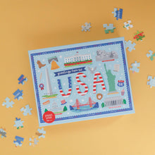 Load image into Gallery viewer, Greetings from the USA - 500 Piece Jigsaw Puzzle | Pippi Post
