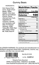 Load image into Gallery viewer, Gummy  Bears: 2 oz. | Roberts Ferry Gourmet

