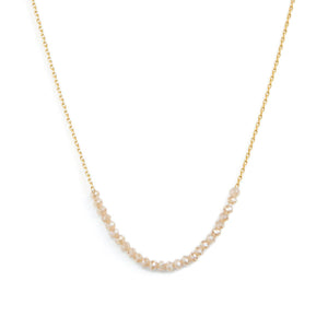 Navy | Delicate Crystal Accented Necklace | Splendid Iris
