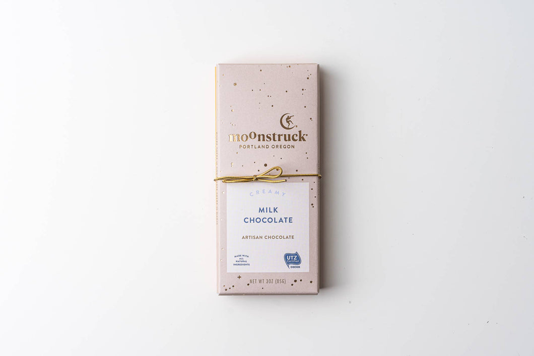 Creamy Milk Chocolate Bar | Moonstruck Chocolate Co