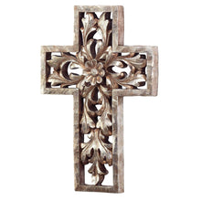 Load image into Gallery viewer, GOLD DECORATIVE RESIN WALL CROSS 12&quot; | Dicksons
