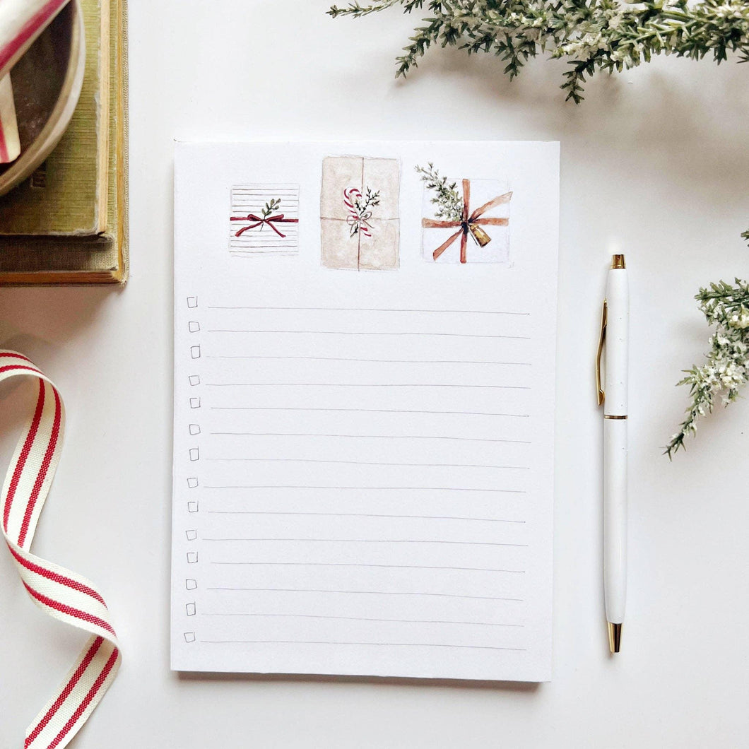 Christmas checklist notepad: Gifts | emily lex studio