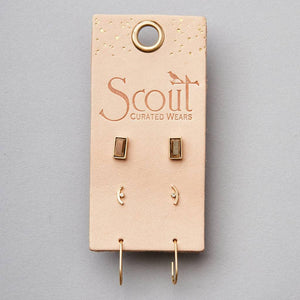 Courtney Stud Trio- Gold Earrings