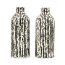 Load image into Gallery viewer, Black Tribal Patterned Decorative Table Vase
