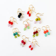 Load image into Gallery viewer, Turquoise | Tiny Earrings Small bead earrings Little color drop earrings
