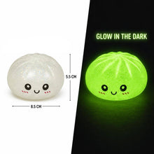 Load image into Gallery viewer, Glow In The Dark Bao Bun Dumpling Squeeze Squishy Stress Relief Toy
