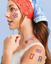 Load image into Gallery viewer, USA Face Gems | patriotic, fourth july, festival, americana | xo, Fetti

