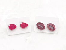 Load image into Gallery viewer, Red Arrowhead KC Kansas City Chiefs Acrylic Stud Earring
