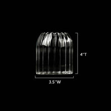 Load image into Gallery viewer, Stripes Clear Bud Vases, Borosilicate Light Weight Glass: 6&#39;&#39;T | Sweet Home Deco
