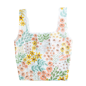 Reusable Bag White Floral