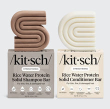 Load image into Gallery viewer, Rice Water Shampoo &amp; Conditioner Bar Combo for Hair Growth  | KITSCH
