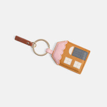 Load image into Gallery viewer, House Novelty Keyring Tan and Pink | Caroline Gardner

