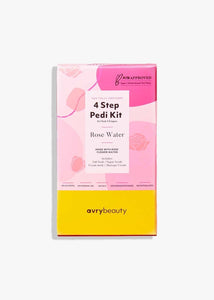 Rose Water 4 Step Pedi Kit | AvryBeauty