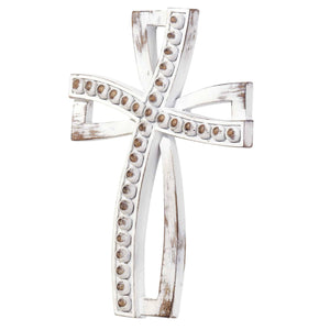 RUSTIC WOOD LOOK RESIN WALL CROSS 9.5" | Dicksons