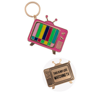 Fashion City | Retro Television Inspiration Keychain: JET / One Size