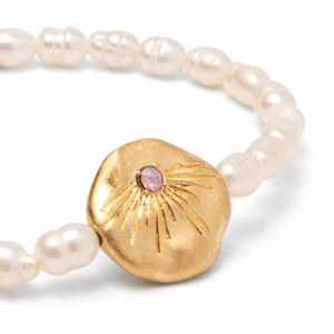 Pearl Affirmation Bracelet - Love/Gold |Scout Curated Wears