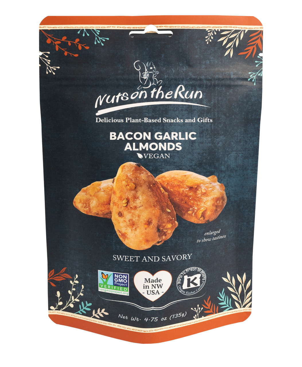 Bacon and Garlic Almonds | Nuts On The Run