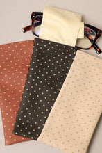 Load image into Gallery viewer, Fashion City | Polka Dot Pattern Glasses Pouch w Cleaning Cloth: One Size / 12 ASSORTED COLOR
