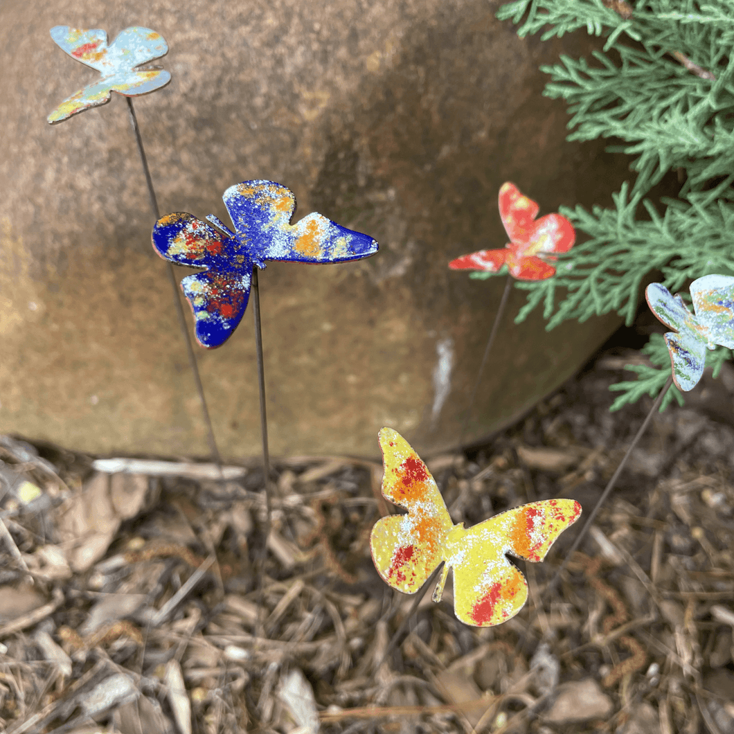 Small Butterflies Enamel