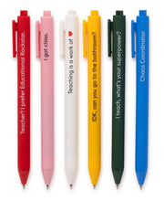 Load image into Gallery viewer, TEACHING IS A WORK OF ❤️ - QUOTABLE GEL PEN SET | SNIFTY
